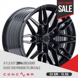 Concaver Cvr6 9x20 blank ET20-51 double tinted black