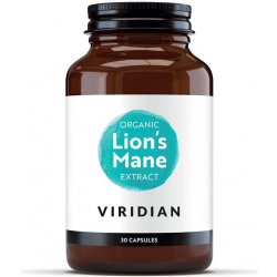 Viridian Lions Mane Extract 30 kapslí Organic