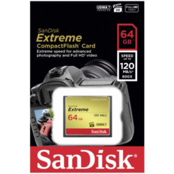 SanDisk Extreme CompactFlash 64 GB SDCFXS-064G-X46