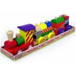 Toys Baby vláček 33cm mašinka + 2 vagonky navlékací s kostkami pro miminko – Zboží Dáma Toys Baby vláček 33cm mašinka + 2 vagonky navlékací s kostkami pro miminko – Zboží Dáma