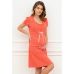 Italian Fashion Alena bavlněná těhotenská noční košile korál – Zboží Mobilmania