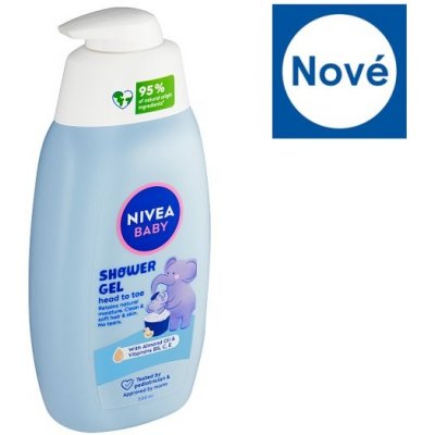 Nivea Baby Head To Toe Shower Gel jemný sprchový gel na tělo a vlasy 500 ml – Zboží Dáma