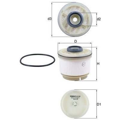 Palivový filtr MAHLE KX 268D – Zboží Mobilmania
