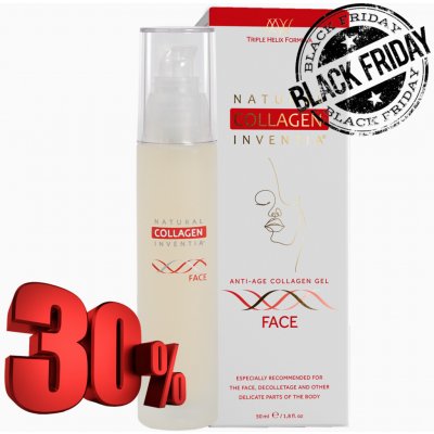 Inventia přírodní živý kolagen na obličej Face gel 50 ml – Zboží Mobilmania