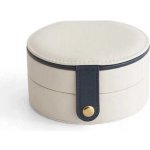 Verk 01787 designová šperkovnice se zrcátkem kulatá bílá – Zboží Mobilmania