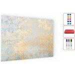 Allboards MB96_00101 Kovový obraz zlatý beton 90 x 60 – Hledejceny.cz