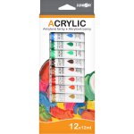 Barvy akrylové 12 ml x12 ks JUNIOR – Sleviste.cz
