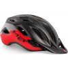 Cyklistická helma MET Crossover černá/červená matná 2020