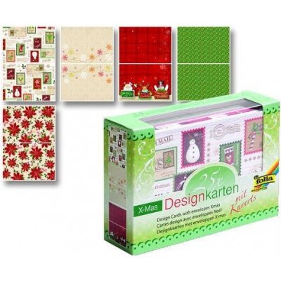 Blahopřání narozeninové s obálkou, X-Mas, mix – Zboží Dáma