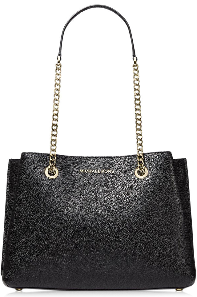 Michael Kors dámská kožená kabelka Teagen Signature 193599455358 black