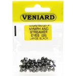 Veniard Činkové Hlavičky Nymph Streamer Eyes Black Nickel 25ks Large – Hledejceny.cz