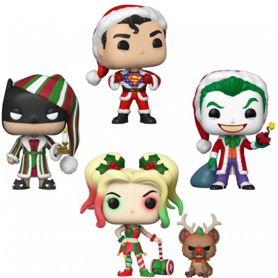 Funko Pop! 4 Pack DC Comics Superman Batman The Joker Harley Quinn – Sleviste.cz