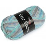 Stoklasa Pletací příze Best Socks samovzorovací / ponožkovka 100 g Balení: 1 ks, Varianta: 5 (7302) mint 5 (7302) mint – Zboží Mobilmania