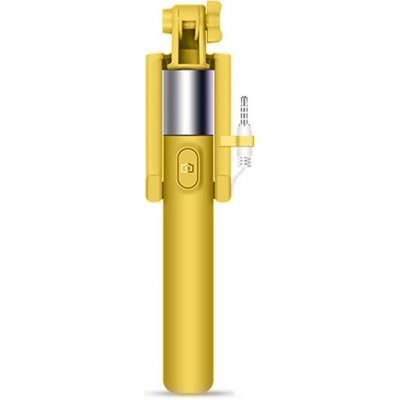 Držáky na selfie tyč s tlačítkem pro iPhone i Android One Monopod OM252y - 80 cm - barva žlutá – Zboží Mobilmania