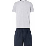 Livergy pánské pyžamo světle šedá / navy modrá – Zboží Dáma