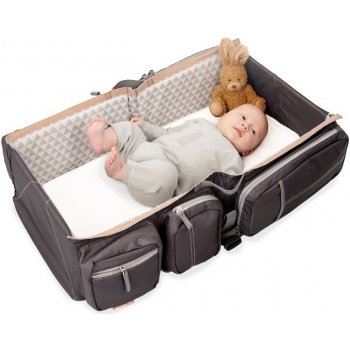 Delta Baby Doomoo BASICS Baby travel a přenosná taška Tm. šedá