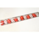 Vajíčka PVC 4 cm v tubě bílo-červená puntík 12 ks – Hledejceny.cz