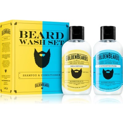 Golden Beards Beard Wash šampon na vousy 100 ml + kondicionér na vousy 100 ml dárková sada