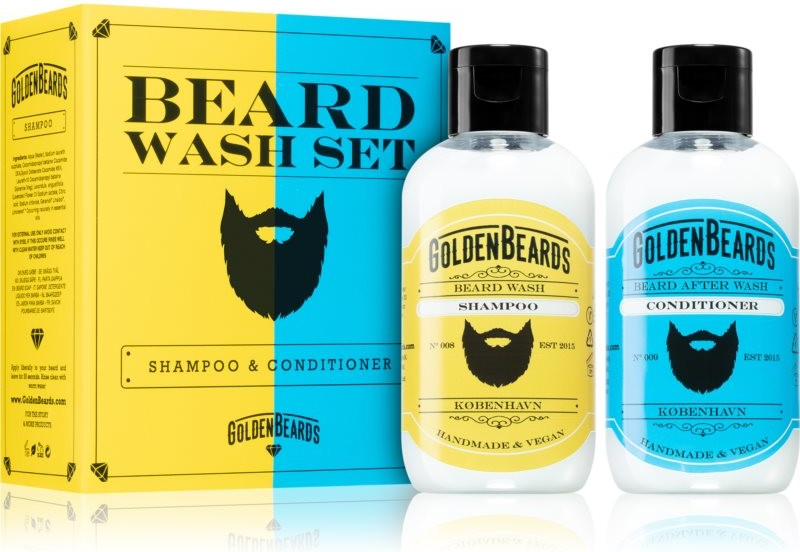 Golden Beards Beard Wash šampon na vousy 100 ml + kondicionér na vousy 100 ml dárková sada