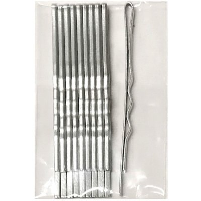 Duko Vlasové spony stříbrné nikl 6 cm 10 kusů – Hledejceny.cz