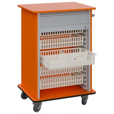 DEXTER 25 ABS vozík boxový, roletový, 1180x780x620 mm, mandarinka – Hledejceny.cz