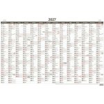 nástěnný Plánovací roční mapa A1 bezobrázková 88cm x 64cm, N221-27 2027 – Sleviste.cz