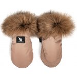 Cottonmoose Rukavice s kožichem Camel – Zboží Dáma