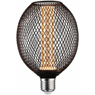 Paulmann 29087 Zyl Spiral, černá dekorativní drátěná žárovka E27 4,2W 1800K, 11cm – Hledejceny.cz