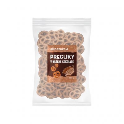 Allnature Preclíky v mléčné čokoládě 500 g – Zboží Dáma