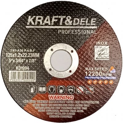 Kraft & Dele Řezný kotouč 125 x 1.2 x 22,23mm KD1994 25 ks – Zboží Dáma