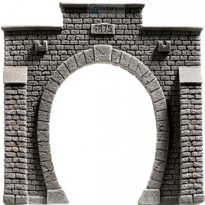 Noch H0 Tunelový portál jednokolejný kamenný 58051 – Zboží Mobilmania