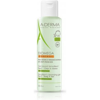 A-Derma Exomega zvláčňující mycí gel 2v1 500 ml