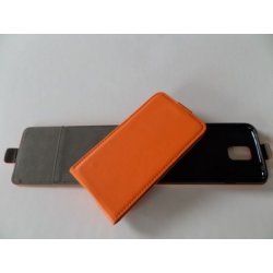Pouzdro Forcell Slim Flip Flexi Huawei Ascend P8 Lite Oranžové