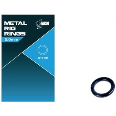 Nash Kroužky Metal Rig Rings 2 mm 20 ks