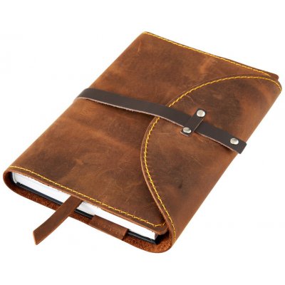 Variabilní obal s nýty XL Pull up hnědý – Zbozi.Blesk.cz