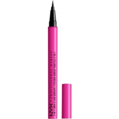 NYX Professional Makeup Jumbo Lash! 2in1 Liner & Lash Adhesive voděodolná oční linka a lepidlo na umělé řasy v jednom 01 Black 1 ml – Zboží Mobilmania