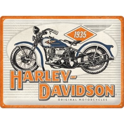 Postershop Plechová cedule: Harley-Davidson 1935 - 40x30 cm – Zboží Mobilmania