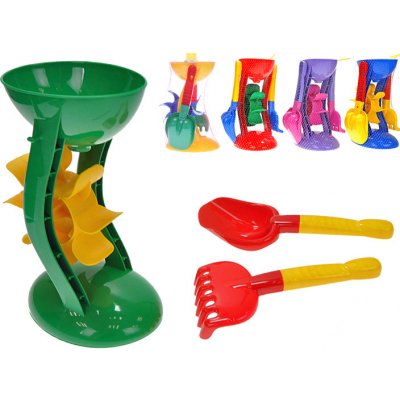 Mikrotrading Mlýnek 26 cm + lopatka a hrabičky 5 barev – Zboží Dáma