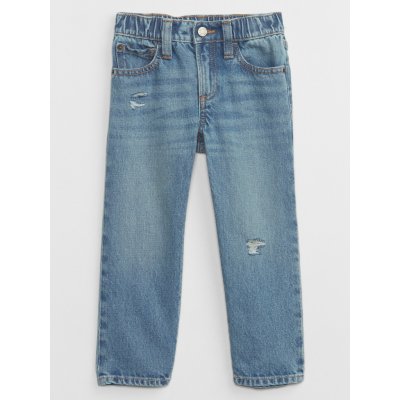 GAP Baby džíny Distressed Original Straight modrá – Zboží Mobilmania