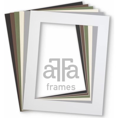 aFFa frames aFFa rámečky Passe Partout | Minimalistická podložka pod obrázky k vystavení fotografií, plakátů, diplomů | Karton, barevný, krémový, 40x50 cm | 5 kusů v sadě – Zboží Mobilmania