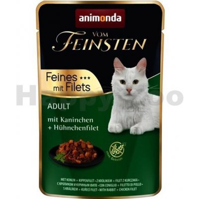 Vom Feinsten Adult FEINES m.Fillets králík kuřecí filet pro kočky 85 g – Zboží Mobilmania