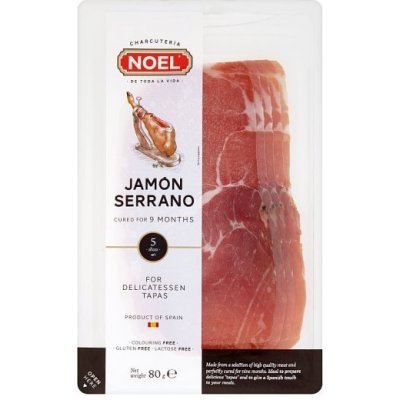 Jamón Serrano krájený 80 g – Sleviste.cz
