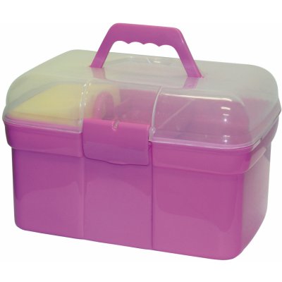 Covalliero Box na čistící potřeby vybavený pro děti 8 dílný růžový