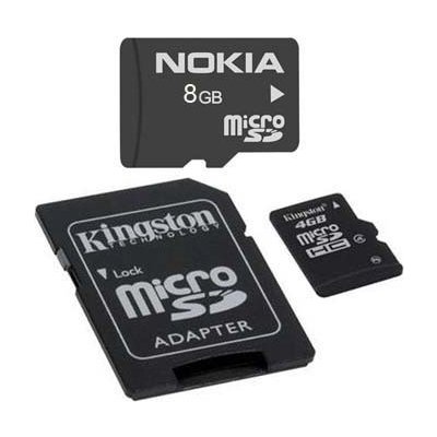 8GB Micro SDHC Kingston class 4 (Paměťová karta microSDHC 8 GB class 4)