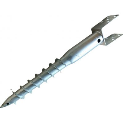 Zemní vrut typ U pro trámy 140 mm, prodloužený, délka 1085 mm, žárově zinkovaná ocel – Sleviste.cz