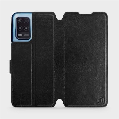 Pouzdro Mobiwear Flip Realme 8 5G v provedení C_BLS černé&Gray s šedým vnitřkem – Zboží Živě