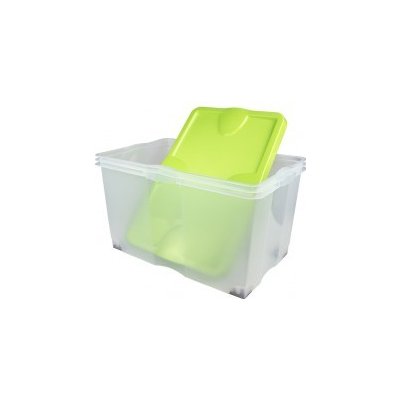 Plastový svět Roll Plastový box zelený průhledný 60 x 40 x 35 cm od 539 Kč  - Heureka.cz