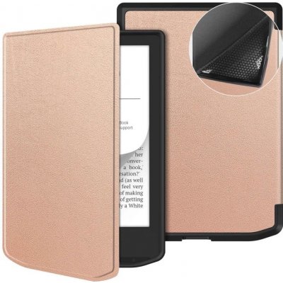 Vsechnonamobil 114799 LEATHER Zaklápěcí kryt pro PocketBook 619 Verse Lite ROSE GOLD – Zboží Živě