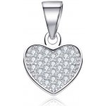 Nubis Stříbrný přívěšek srdíčko se zirkony NB 4385 – Hledejceny.cz
