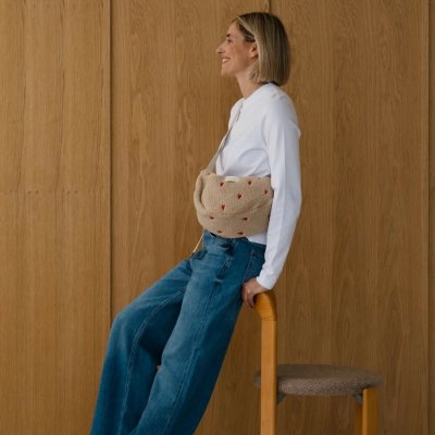 STUDIO NOOS Puffy Adult FANNY kabelka Ecru Hearts – Hledejceny.cz